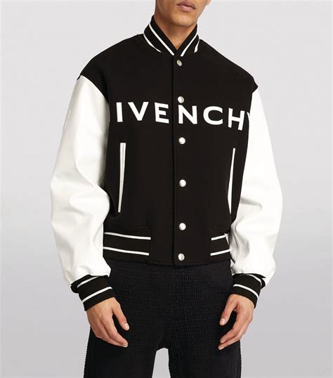 givenchy quilted leather jacket|givenchy varsity jacket men's.